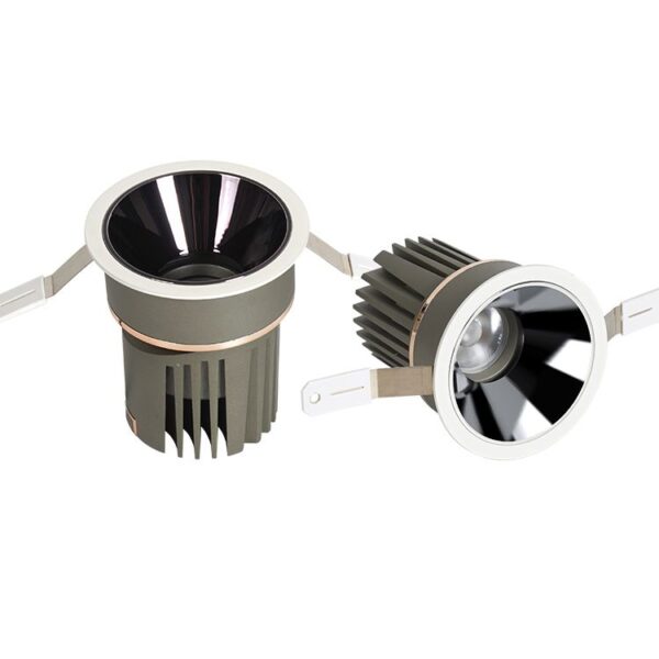 High-End Matte Black & Gold LED Wall Lamp 12W